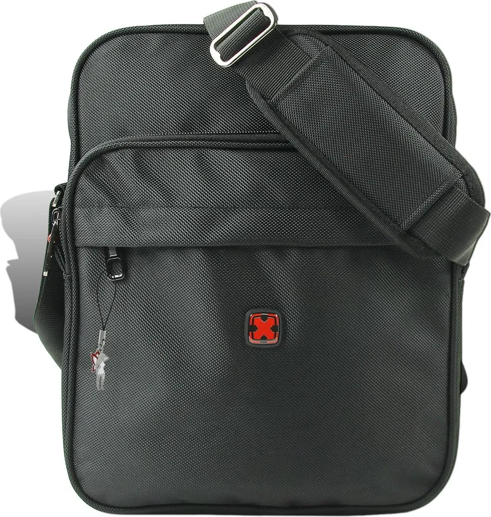 Sacoche homme bandoulière noire Travel N Meet format crossover chic