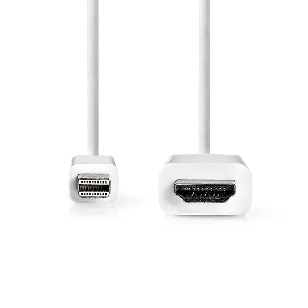 Câble Mini DisplayPort 2m contre les Interférences Image Blanc Nedis