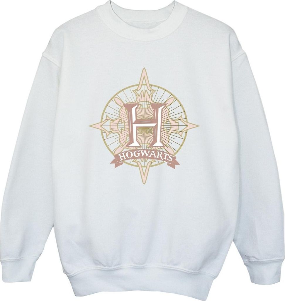 Harry Potter - "Hogwarts" Sweatshirt für Mädchen BI21042 (128) (Weiß)