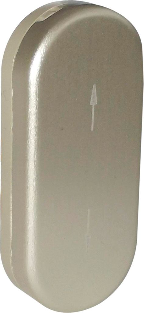ROTO Steckrosette ROTOLINE - m. Schiebehangerl, Aluminium champagne eloxiert
