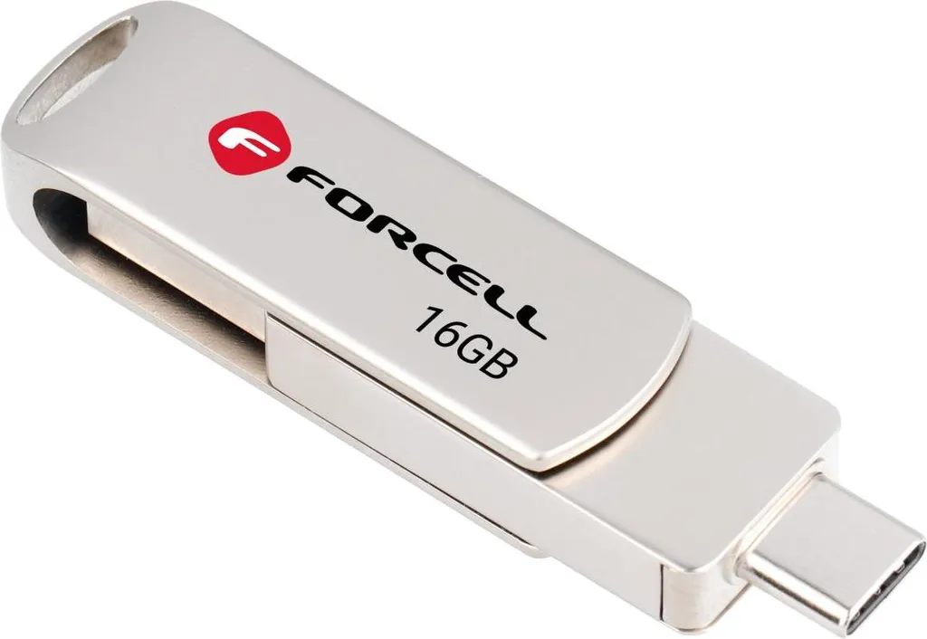 Pendrive Forcell F-Data 16GB Metal Duo USB-C 3.2 per Smartphone e PC - 2