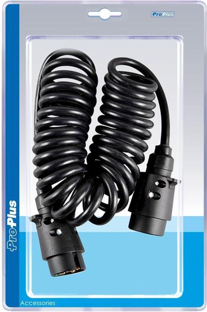 Spiralkabel 3M 2x 7-poliger Stecker PVC im Blister