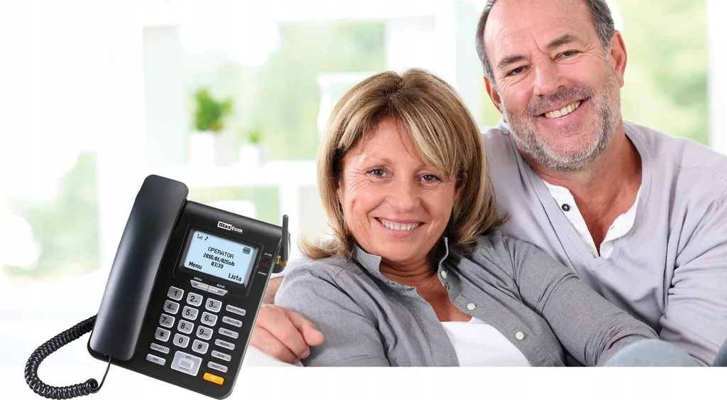 Téléphone Fixe DECT Maxcom MM28D Noir avec Carte SIM pour la Maison - 5