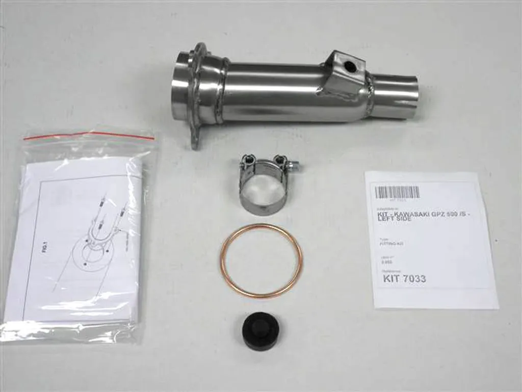 Réparer une fuite d'échappement gauche sur GPZ 500 S - Tube IXIL sur mesure