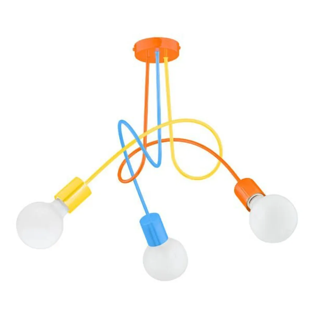 Plafonnier design TANGO 3xE27 éclairage puissant et coloré pour enfant
