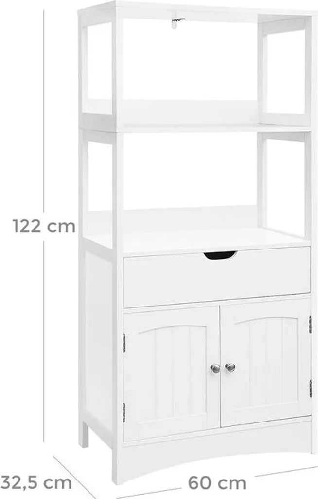 Armoire de salle de bain d'angle Rootz avec meuble sous-vasque blanc - 3