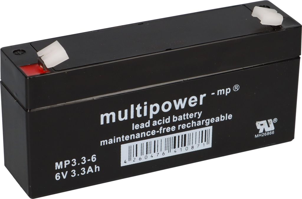 MULTIPOWER Bleiakku MP3.3-6 - 6V 3,3Ah