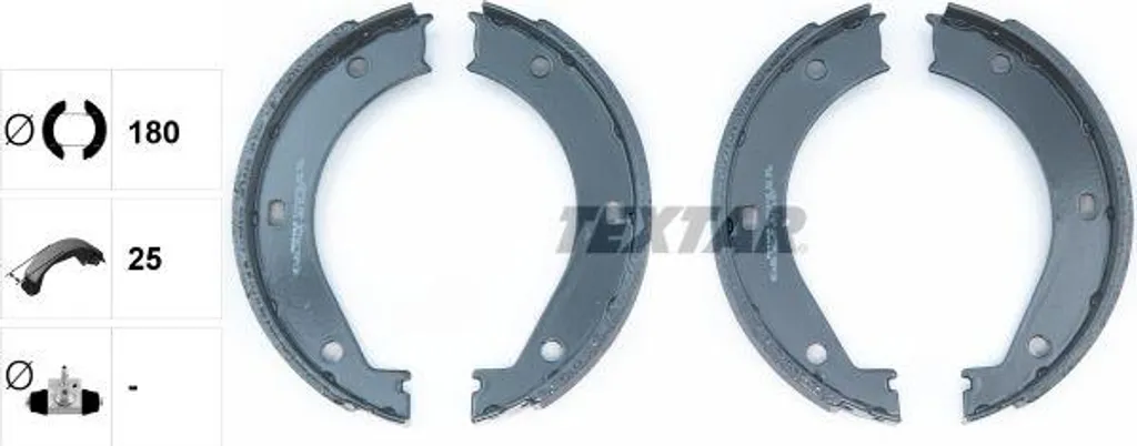 Kit frein à main pour BMW Série 3 E36 et Z3 : Mâchoires TEXTAR 91033400