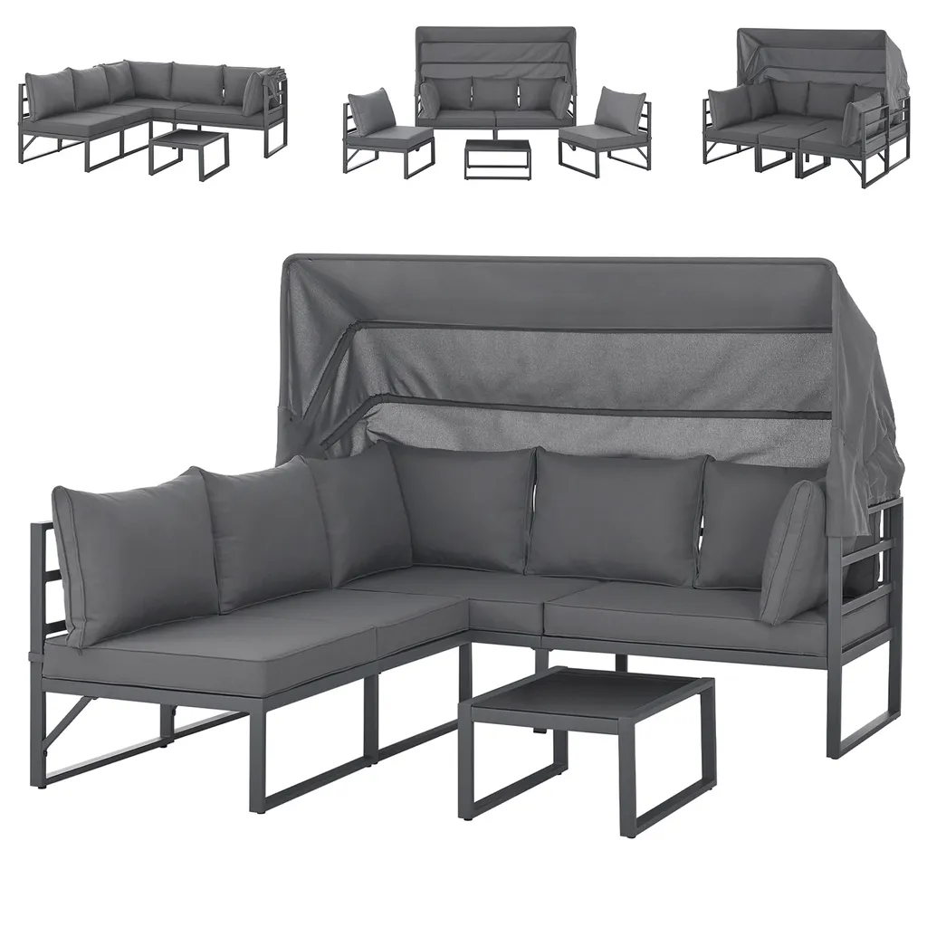 Salon de Jardin Modulable SVITA MAUI pour Détente et Repos Extérieur