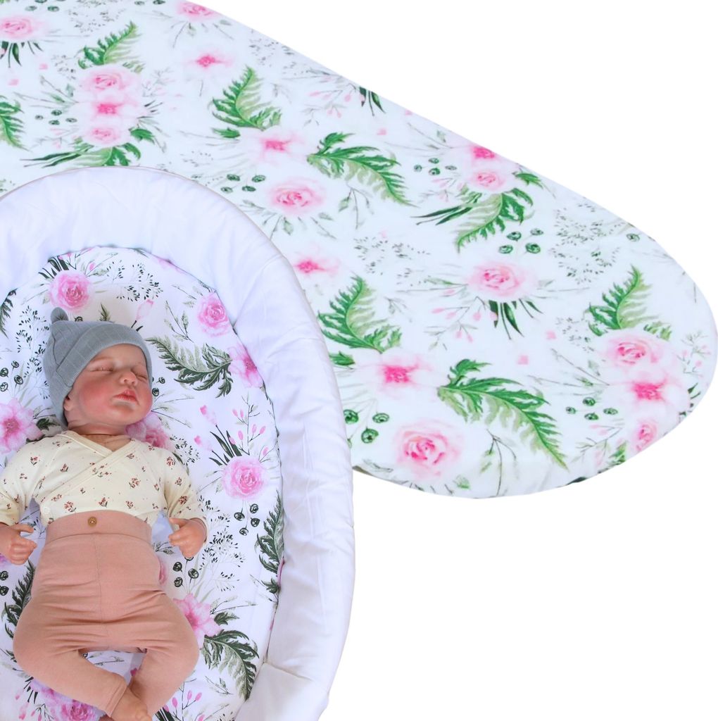 BABYLUX Spannbettlaken für Kinderwagen Spannbetttuch Produktbild 