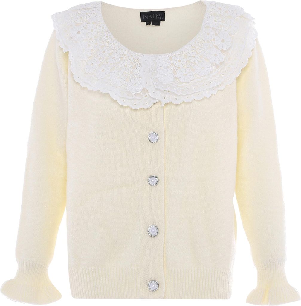 NAEMI damen pullover - wollweiss, XL/XXL
