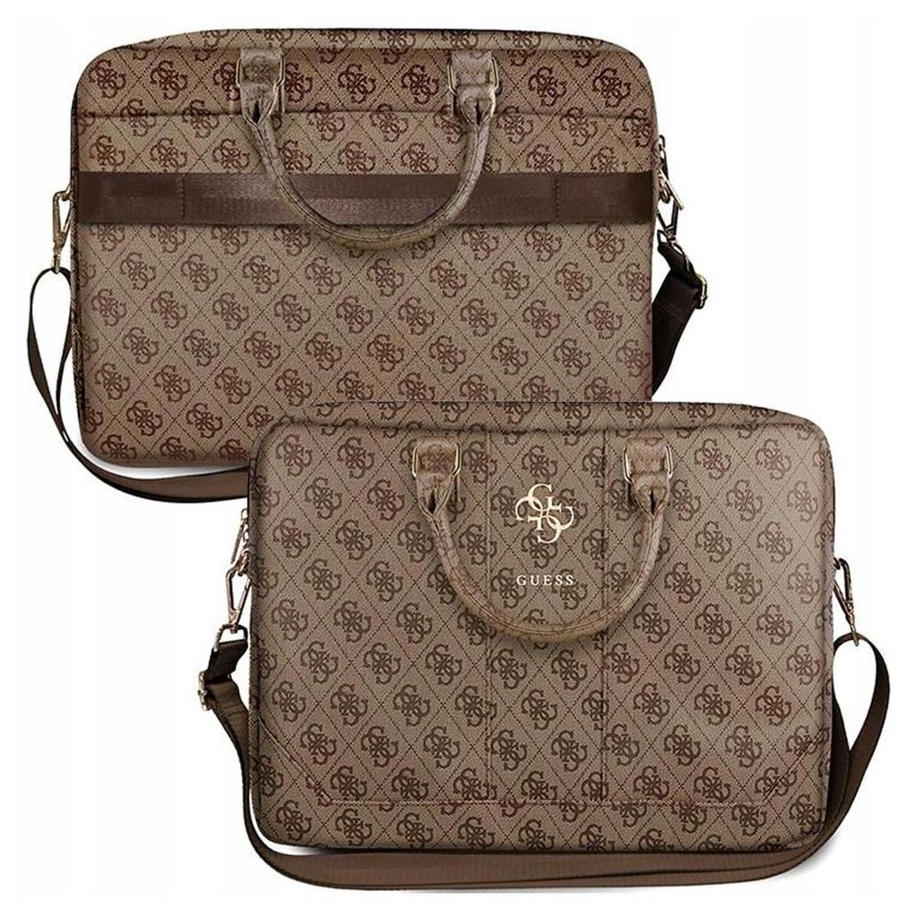 Guess Bag Bag Case Pouzdro na notebook do 16 s logem Brown Obrázek produktu 
