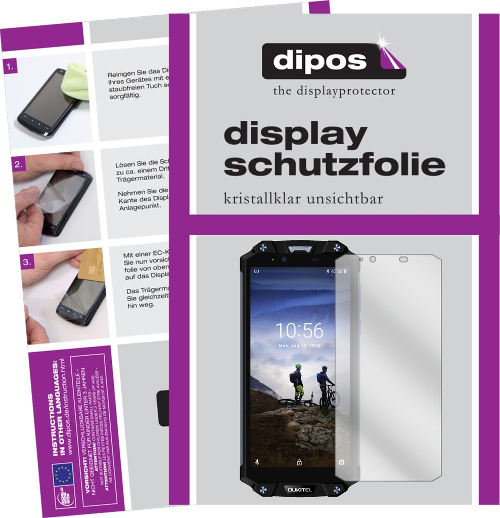 6x Schutzfolie für Oukitel WP2 klar Displayschutzfolie Folie Display Schutz