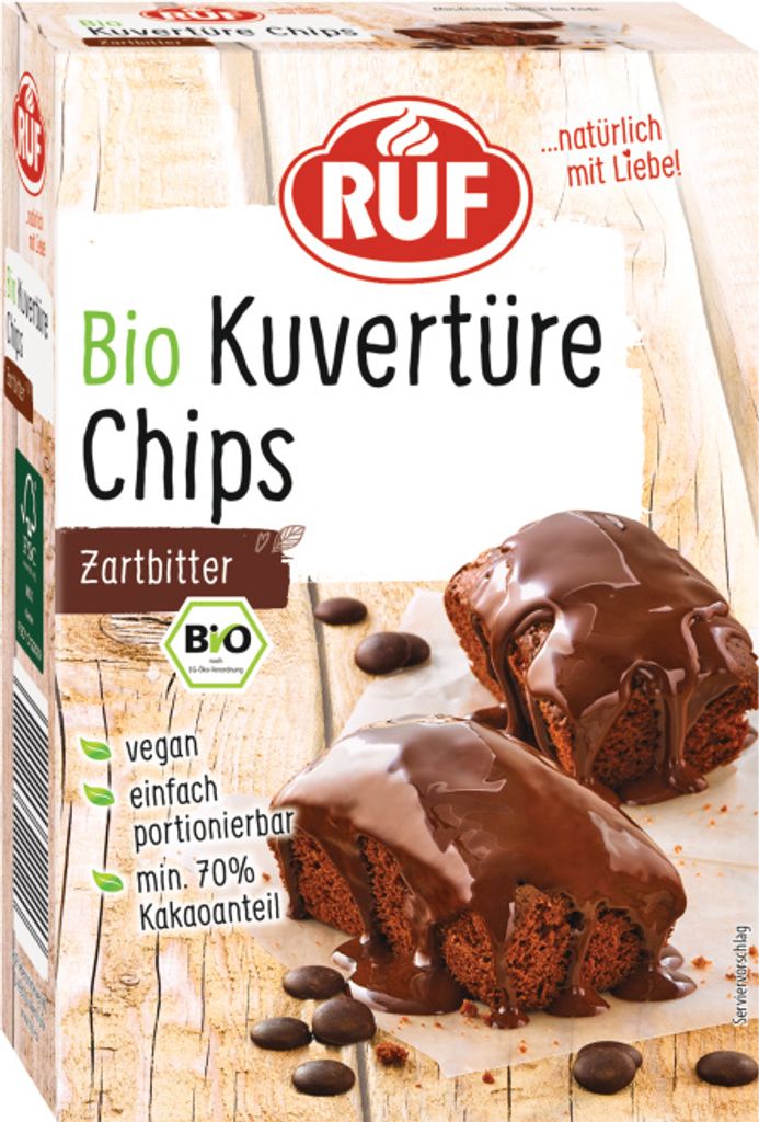 RUF Kuvertüre Chips Zartbitter