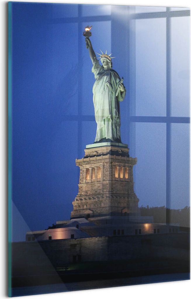 Designer Glasbild - Wandbild - Glas Bild - 20x30 cm - Freiheitsstatue New York