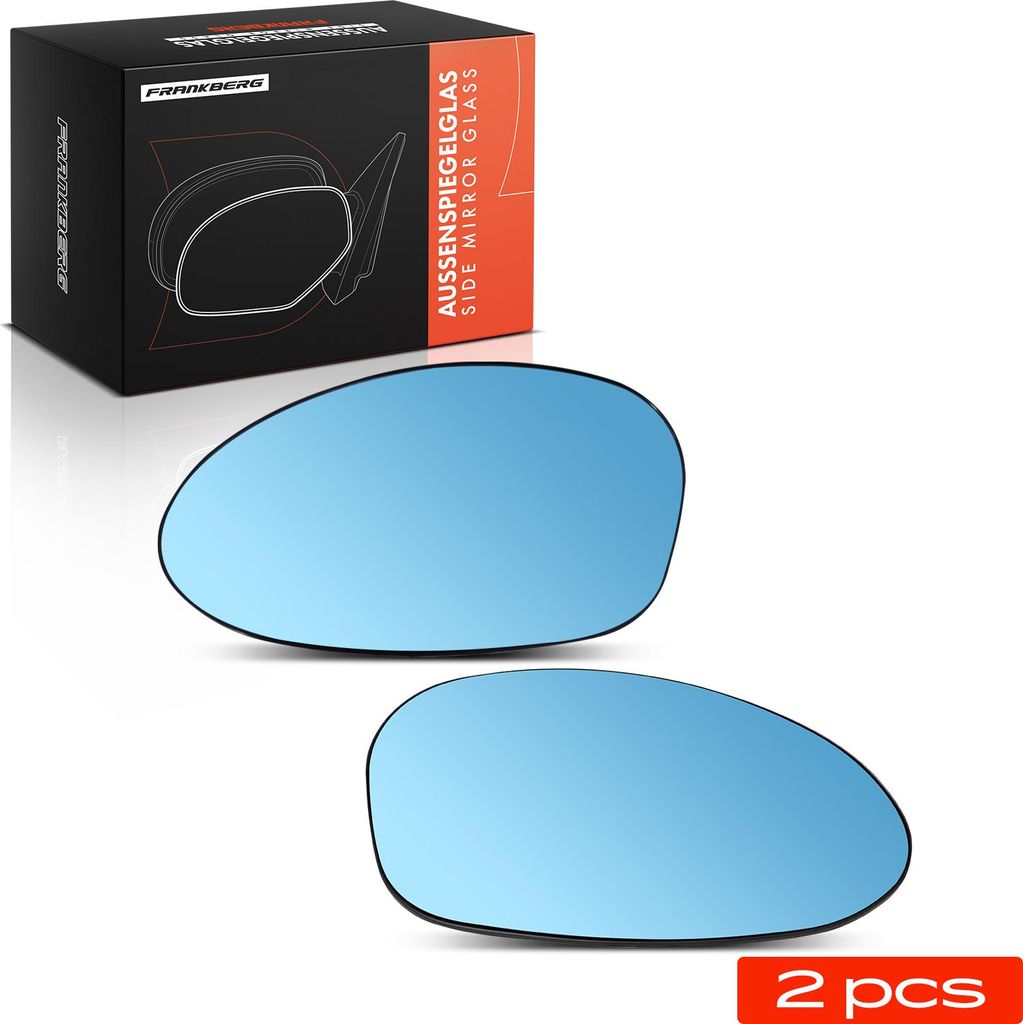 Frankberg 2x Spiegelglas Außenspiegel Vorne Links Rechts für BMW 1er Cabriolet E81 E82 E87 E88