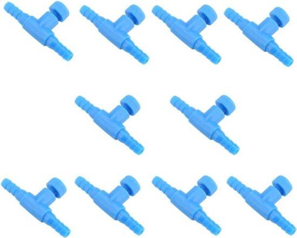 3-Wege-Aquarium-Luftventil-Set, 10er-Pack, Plastik, für Fischtank-Luftstrom