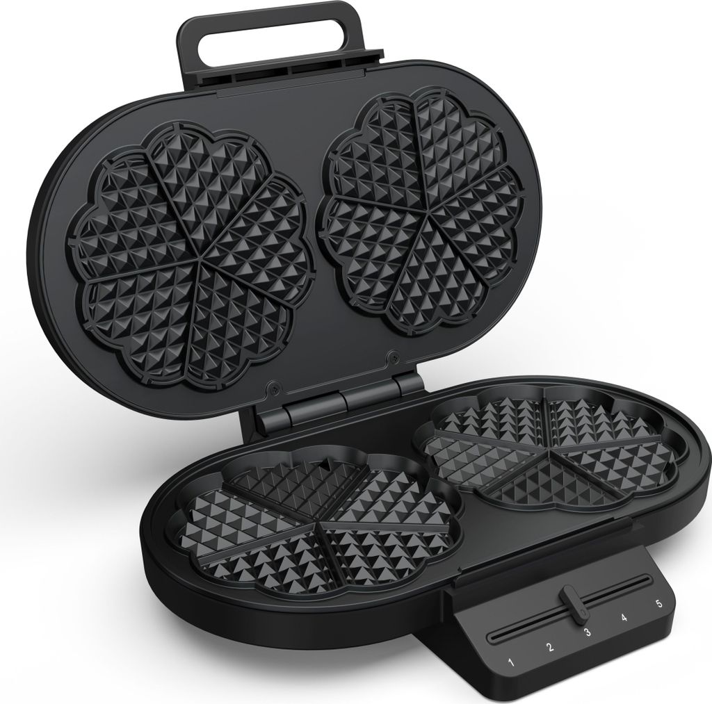 Princess 132384, 10 wafle/waflí, Srdce (tvar), Čierna, Obrázok produktu 