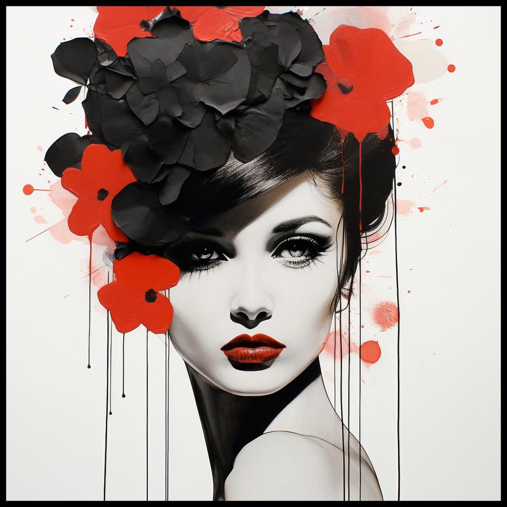 Poster 80x80cm Blumenpassion