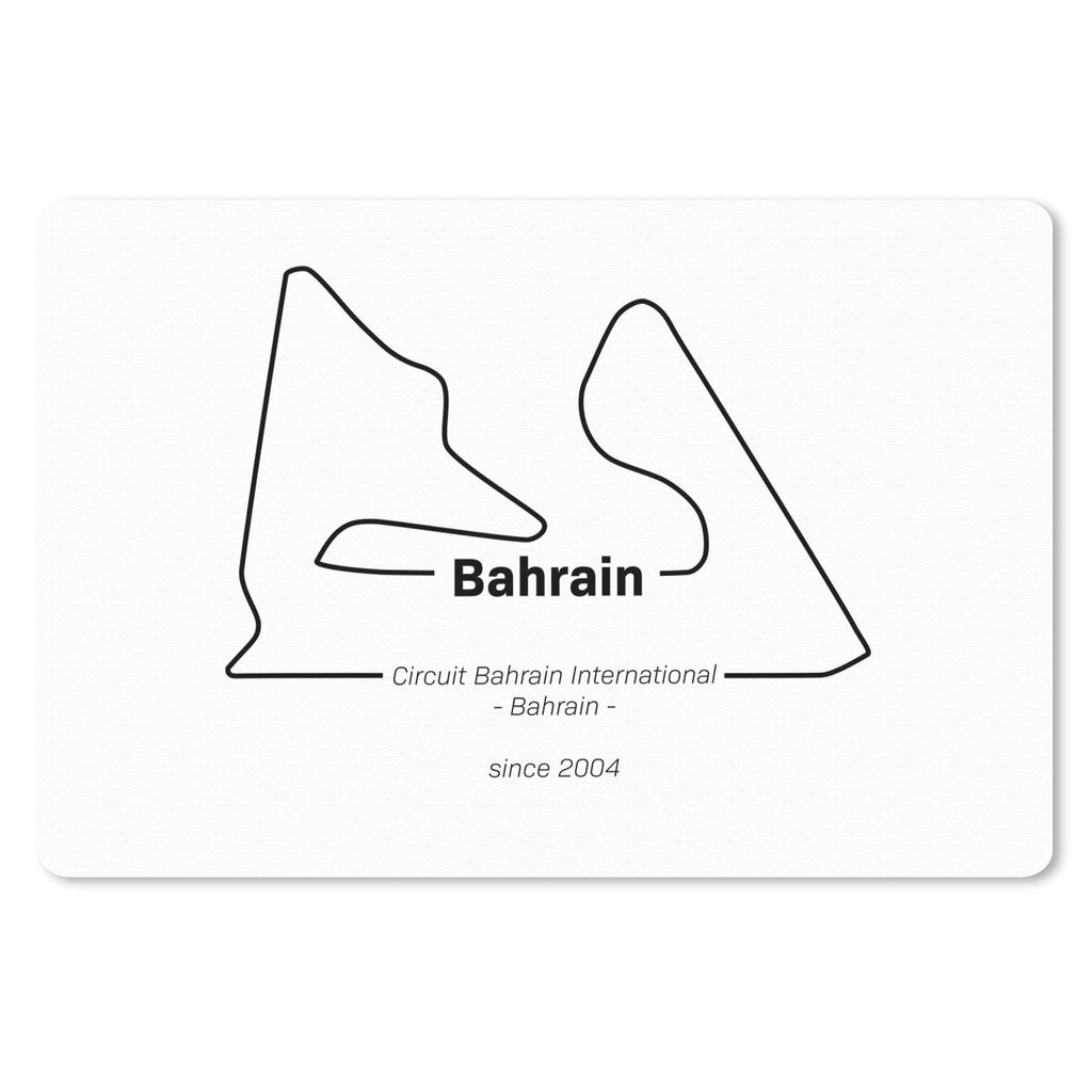 MuchoWow Mauspad Mousepad Formel 1 - Bahrain - Rennstrecke 27x18 cm - Mousepads - Maus Mat - Pad - Mausunterlage - Büroartikel - Desk Matten