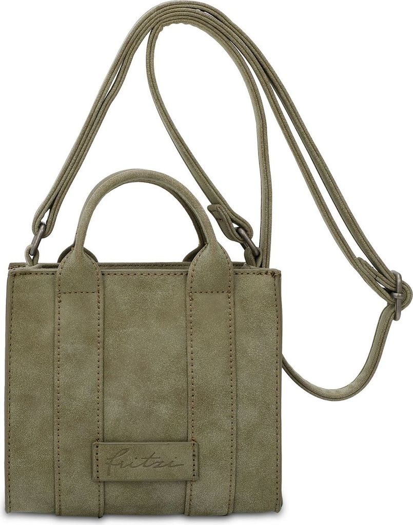 Fritzi aus Preußen Umhängetasche Handtasche Fritzi Square Vintage Crossbody Bag Moss khaki