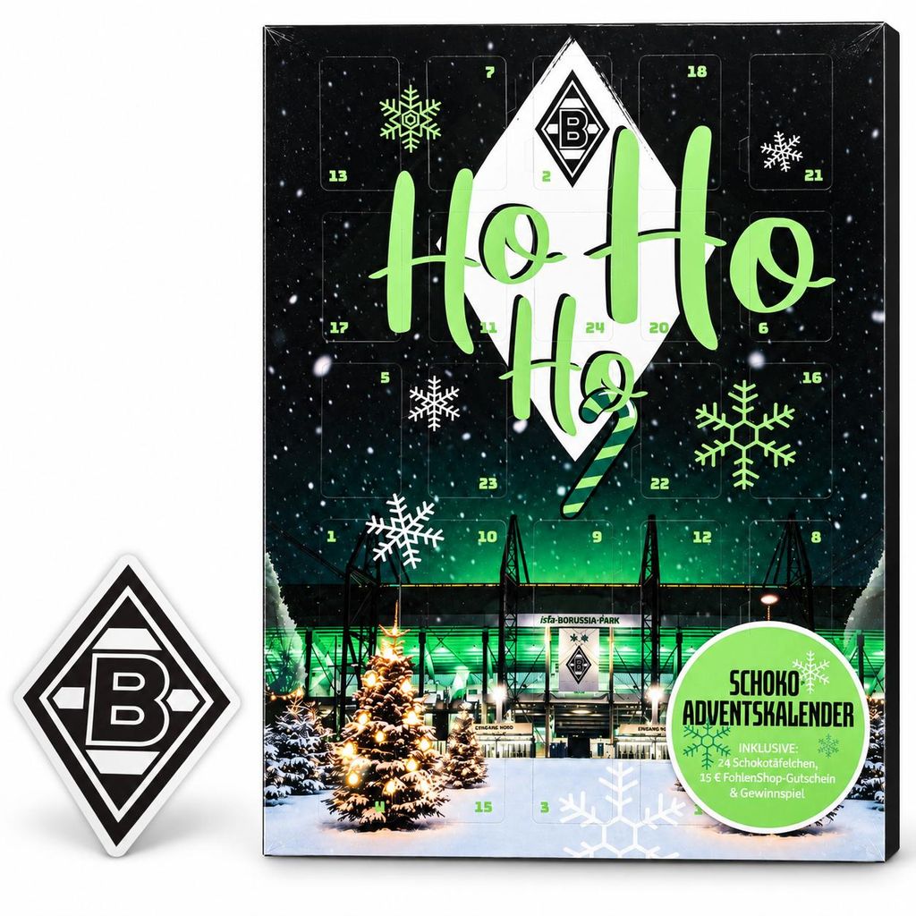 Borussia Mönchengladbach Premium Adventskalender + Produktbild  KI-generiertes Bild