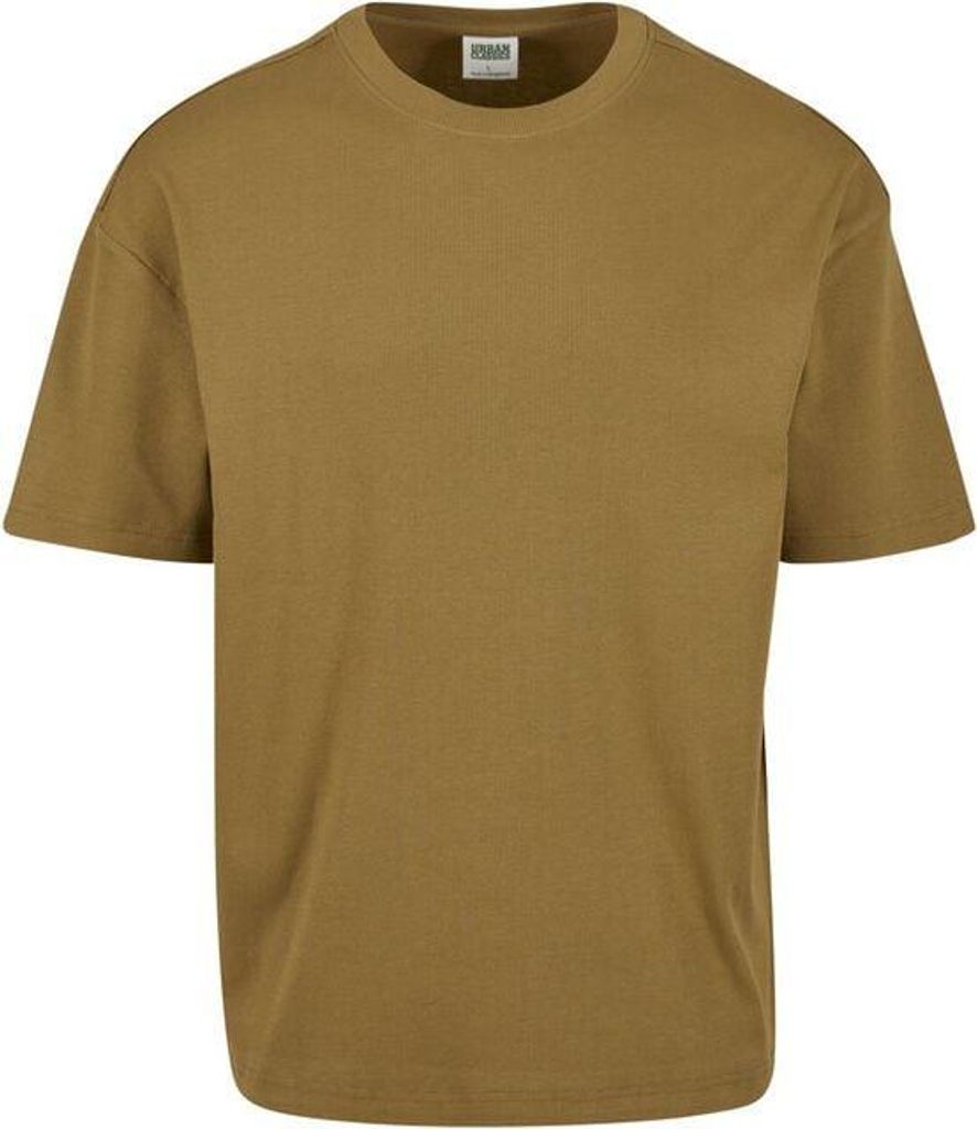 Urban Classics T-Shirt Herren Rib Shortsleeve oliv L
