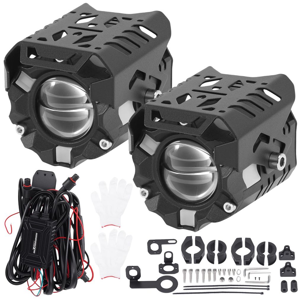 80W LED Fahrlicht for Motorrad ATV UTV Pickup SUV 3200K/6000K IP67 2 Stk