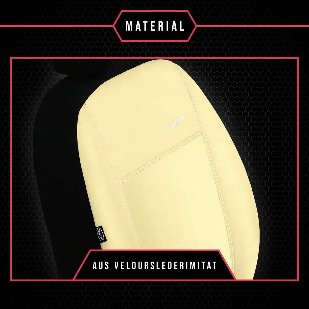 Set Coprisedili Beige Universali Peugeot 406 - Comfort e Protezione - 6