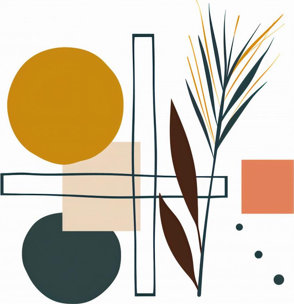 Plakat 84,1x59,4cm Symmetrischer Garten