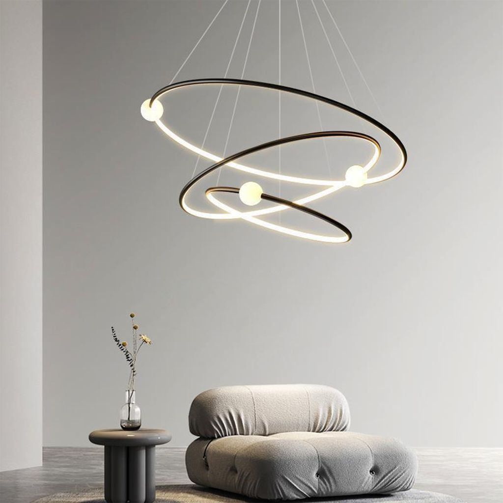 LED Pendelleuchten, Esszimmer Pendellampe,Kreative 3 Ringe Produktbild 6