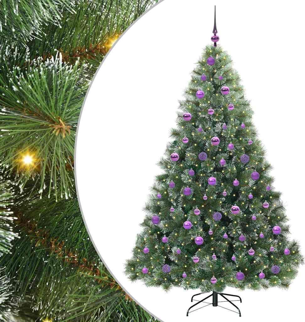 "2026 MODERNE" Künstlicher Weihnachtsbaum mit 300 LEDs Grün 180 cm PE und PVC - Künstliche Weihnachtsbäume CC6295125