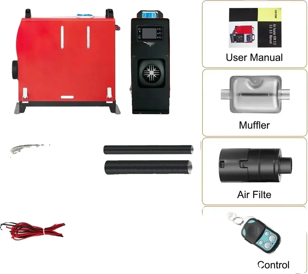 Chauffage diesel 8kW anti-givre : solution chaleur rapide pour l'hiver