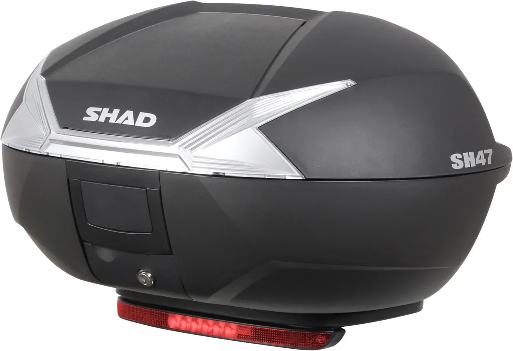 Solution de stockage moto SHAD léger ensemble de 3 topcases noirs - 4