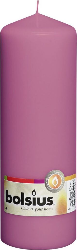 Bolsius Stumpenkerzen Fuchsia 200/68mm