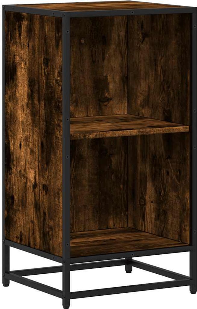 Bücherregal Räuchereiche 40x35x76 cm Holzwerkstoff