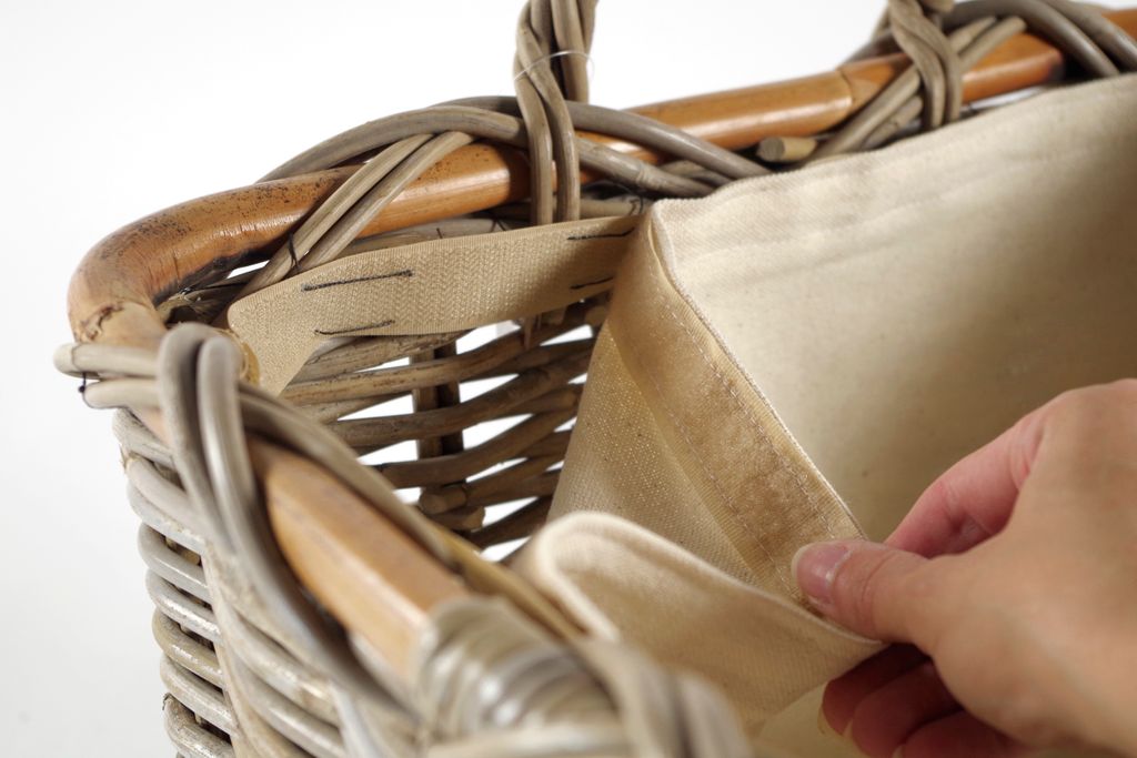 Kobolo Holzkorb für Kaminholz rechteckig Kubu grey aus Produktbild 5