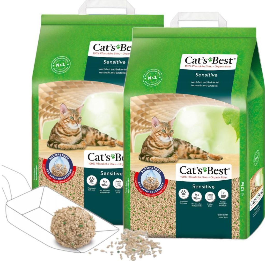Cat's Best Sensitive 20 litri, lettiera solida Immagine del prodotto 