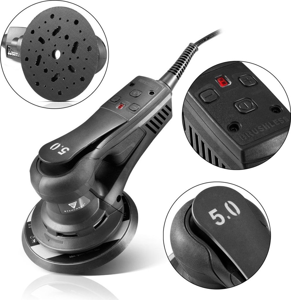 STAHLWERK levigatrice rotorbitale ES-150 ST Brushless con Immagine del prodotto 