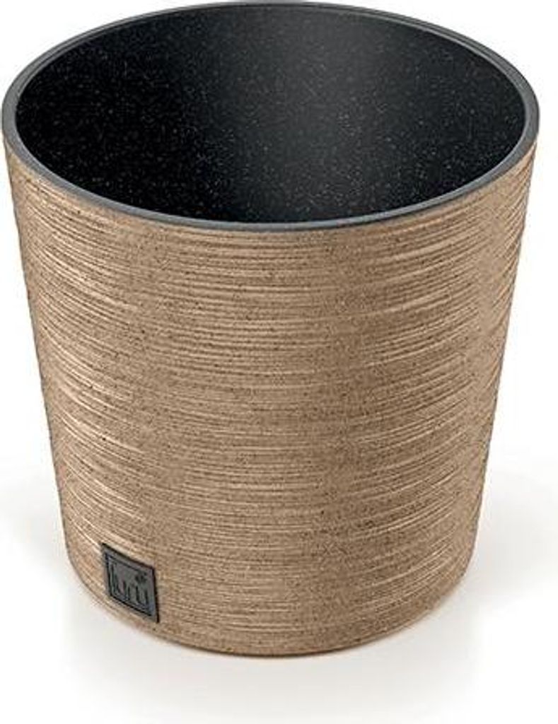 Prosperplast FURU ROUND LOW ECO WOOD 30 cm naturo Produktbild 