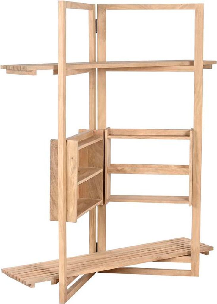 Regal Home ESPRIT natürlich Mango-Holz Holz MDF 130 x 35 x 160 cm