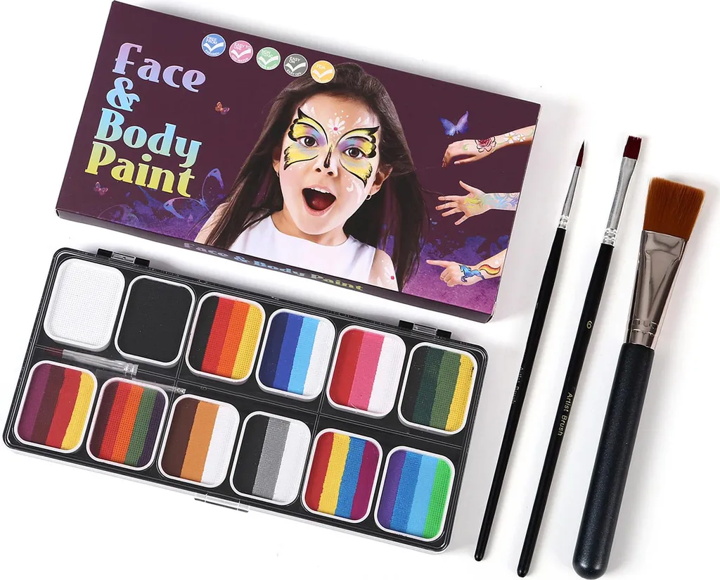 Palette Visage Professionnelle Split Cake G-2 avec Pinceaux Précision - 3