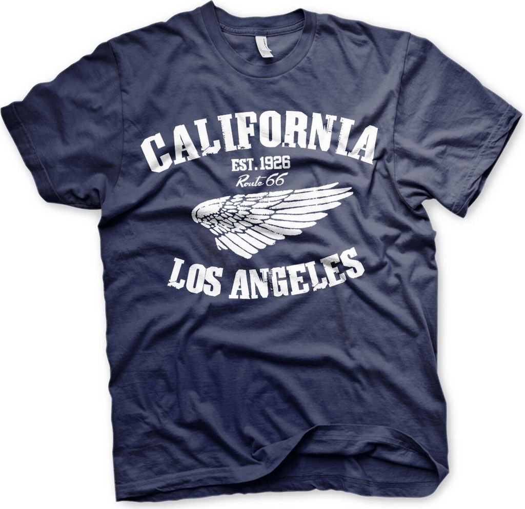 Route 66 California T-Shirt - Large - Navy