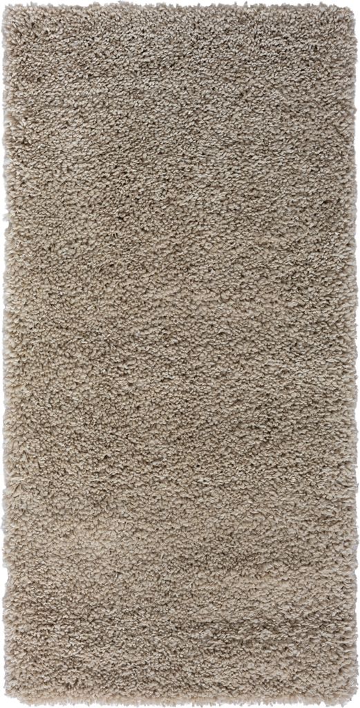 MY-RUG Teppich, Hochflorteppich Shaggy Star, 140x70, beige, leicht glänzend, extra flauschig, Rechteckig