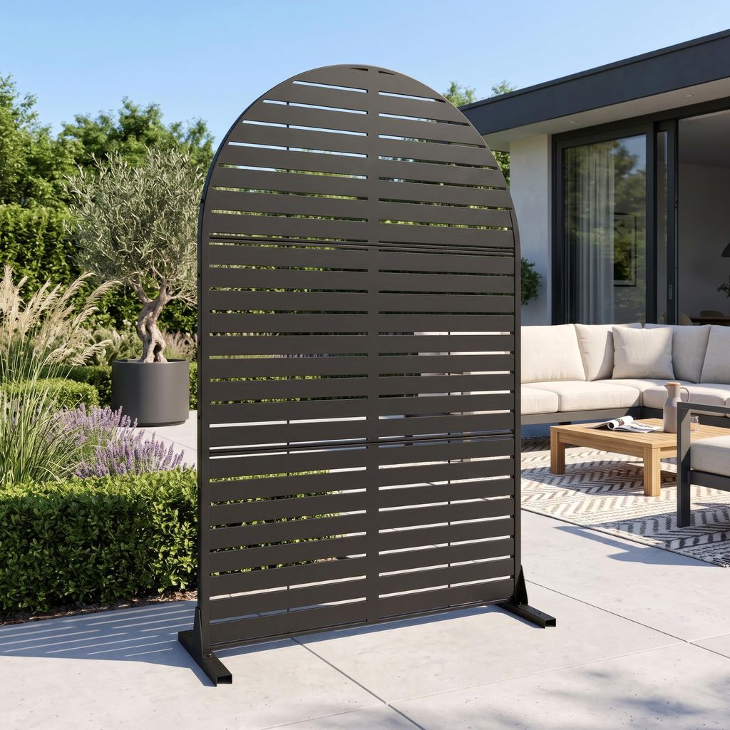 Trennwand ‘Nodepp’ Rundbogenform 180 x 120 cm indoor Produktbild 