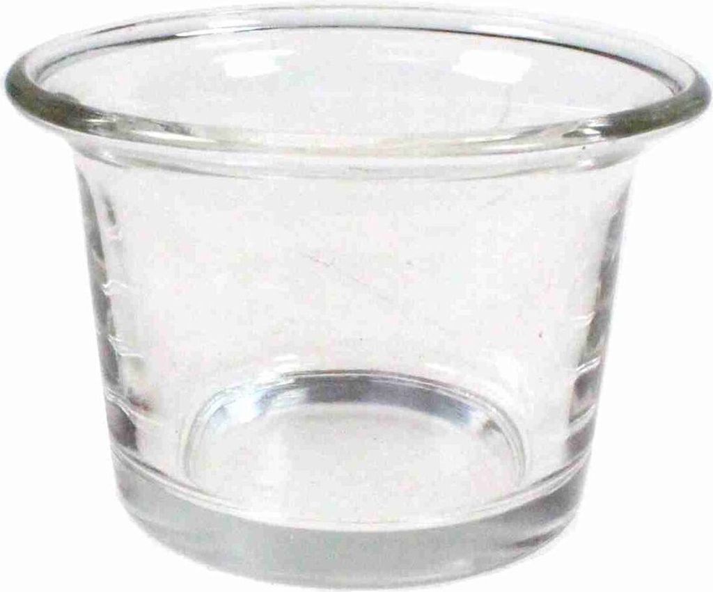 Teelichtglas D6,2xH4,5cm Windlicht Glas Teelichthalter Kerzenständer Kerzenglas, Menge:12 St.