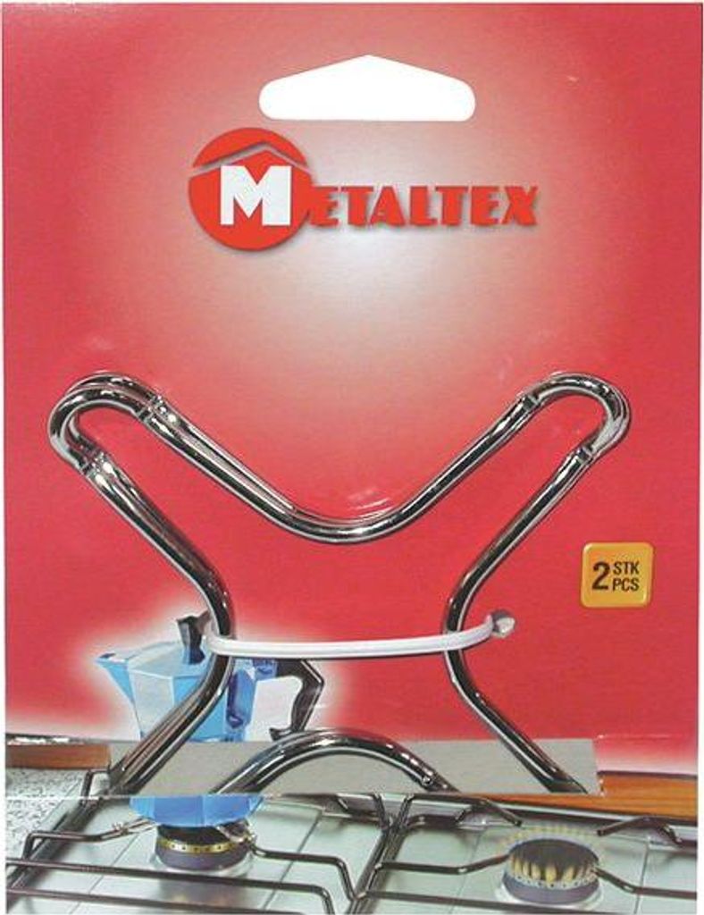 Lot De 2 Supports Bain Marie Chromés - Metaltex Image du produit 