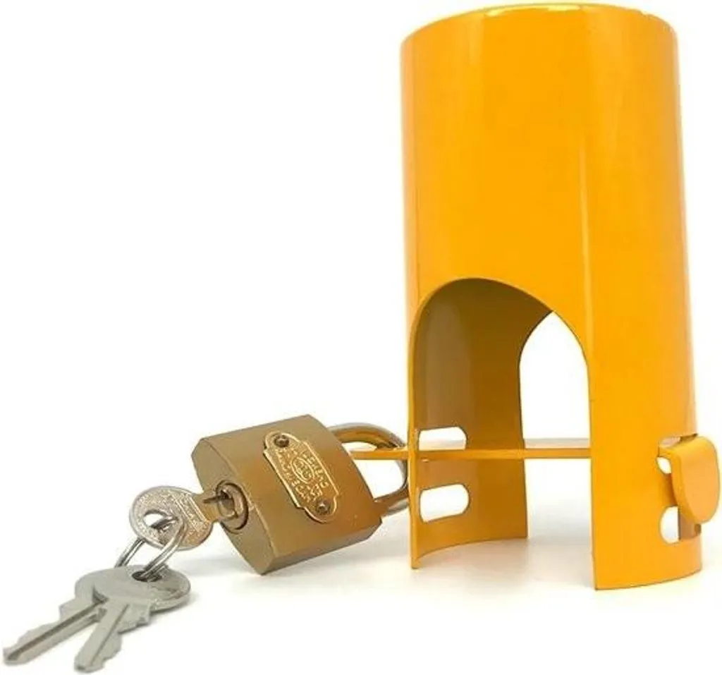 Verrou de Robinet Extérieur Antivol Jaune - Protection Totale Isolé