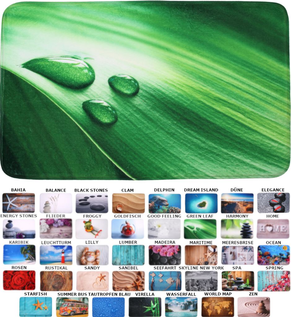 SANILO® Badteppich Green Leaf 70 x 110 cm Produktbild 