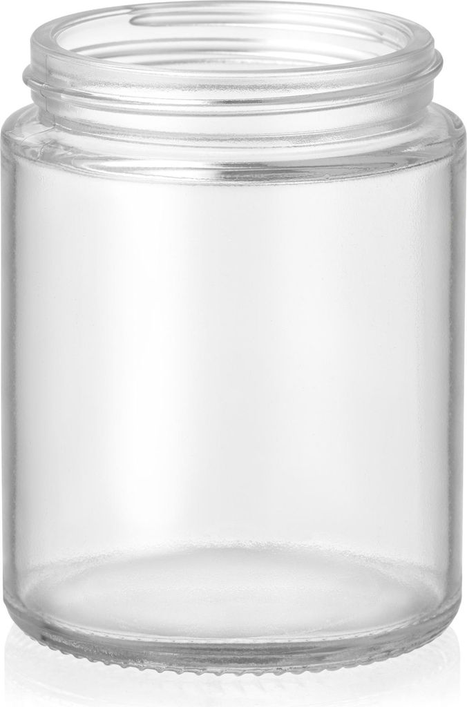 Farbloses Glasgefäß für Kerzen, 160 ml